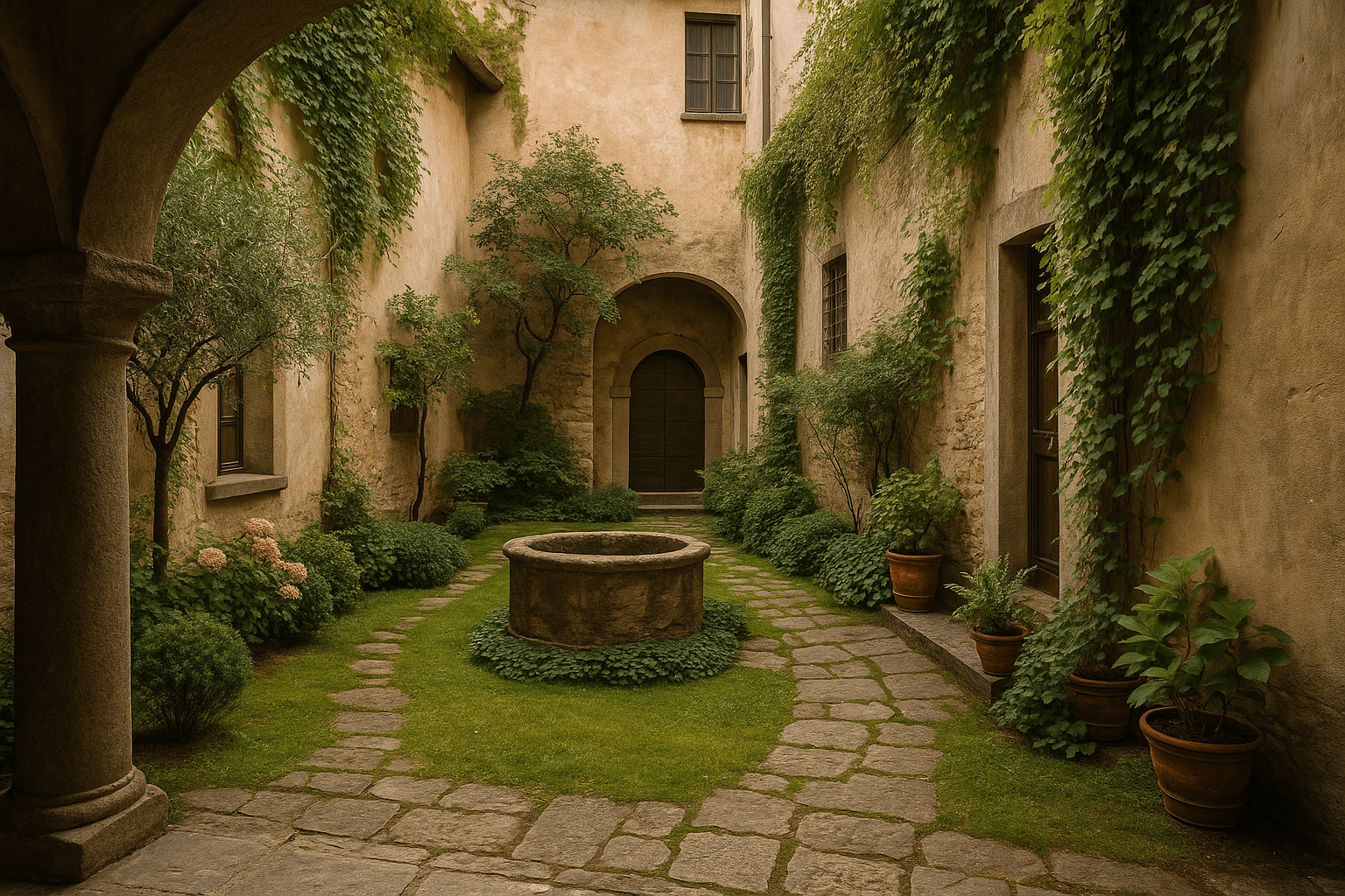 Secret courtyards and hidden gardens in Como’s old town